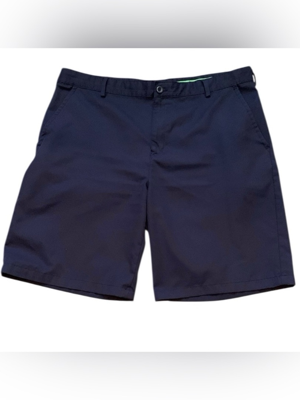 IZOD Golf Classic Navy Blue Shorts Men’s Size 38 Pockets Flat Front Polyester